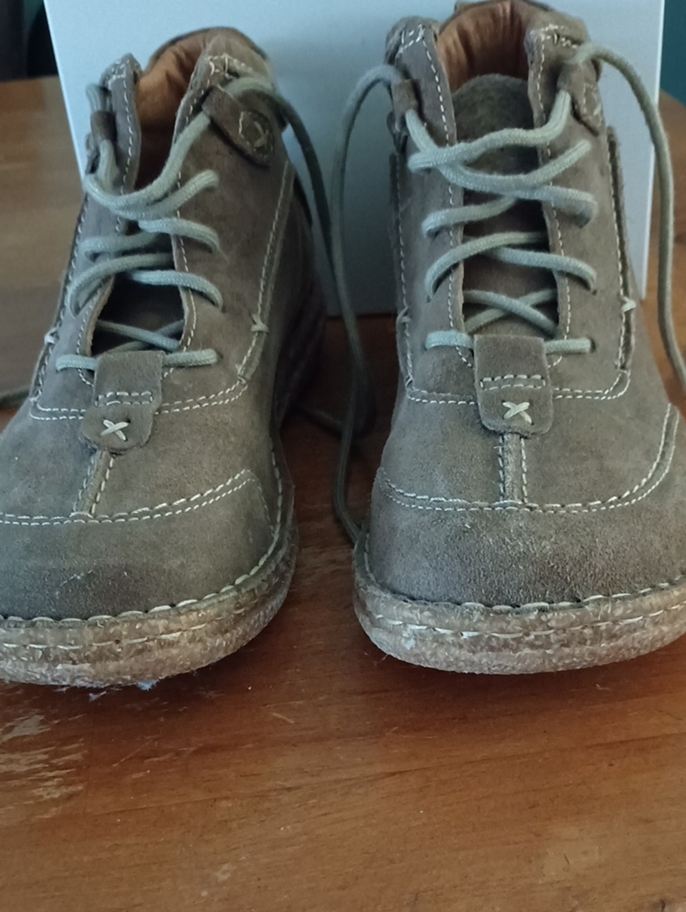 Josef Seibel Neele Womens Taupe Suede Lace-Up Boots